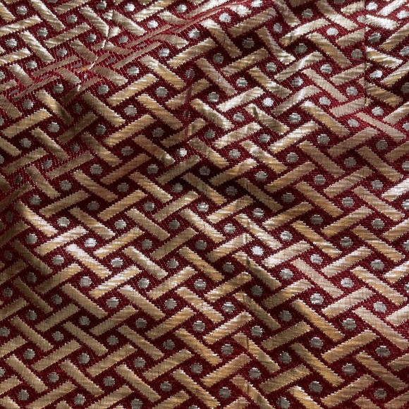 Garnet and Gold Mini Skirt - Picture 2 of 3